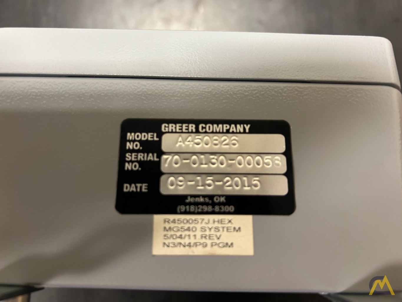 A450826 MG500+COMPUTER 1CN & 2FF-ORS-4 3
