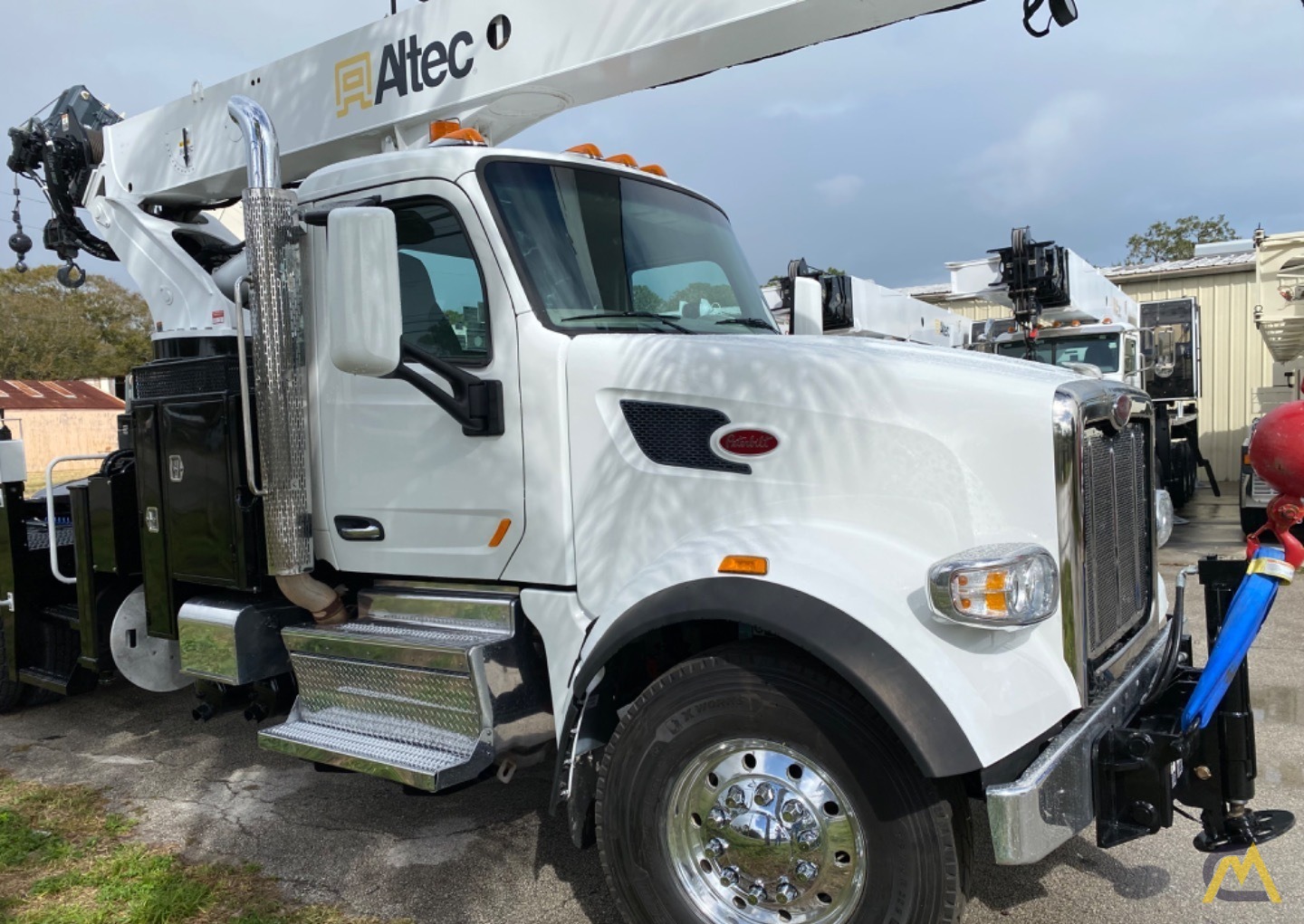 Altec AC30-53T Tractor Mount Boom Truck Crane on Peterbilt 567 9