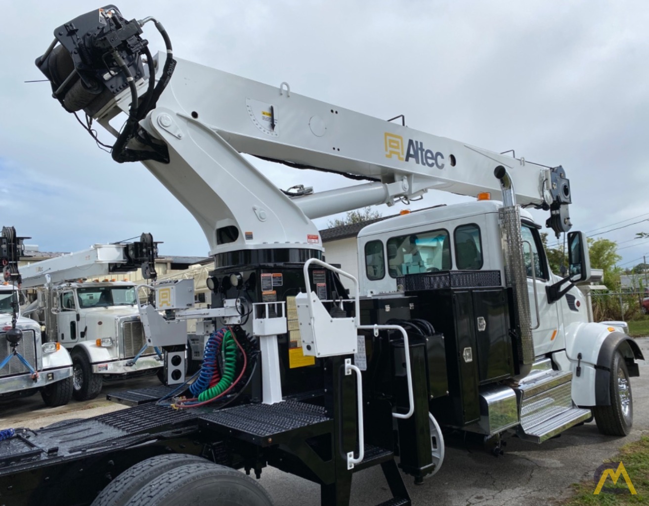 Altec AC30-53T Tractor Mount Boom Truck Crane on Peterbilt 567 12