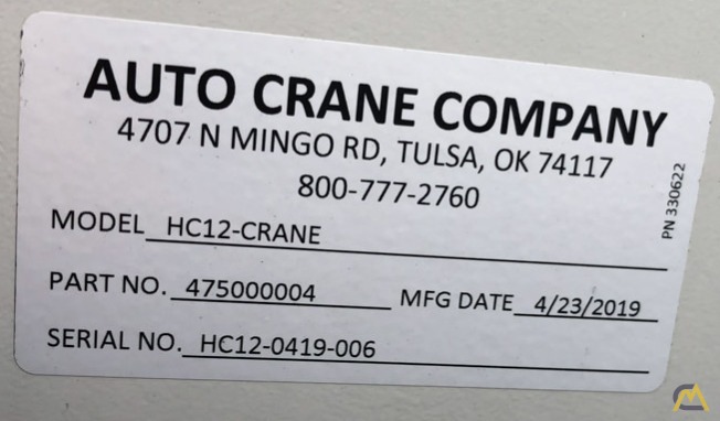 Auto Crane HC-12s Boom Truck Crane 8