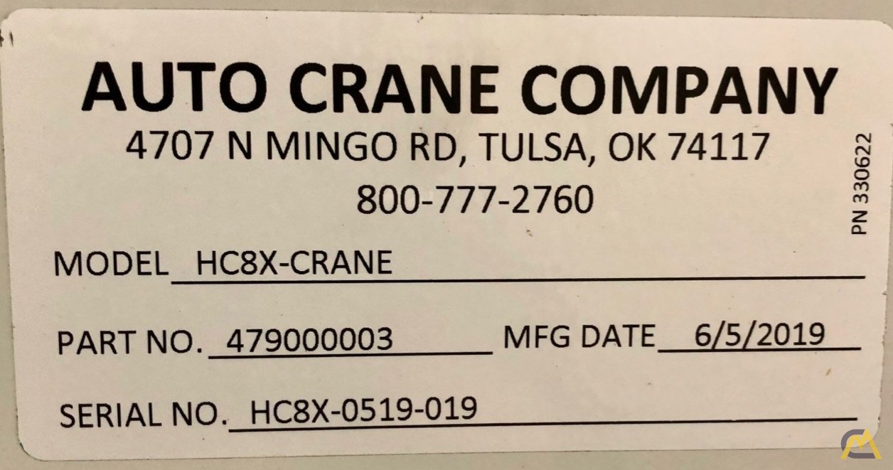 Auto Crane HC8x Mechanic Service Truck on Titan 38 Body For Sale or