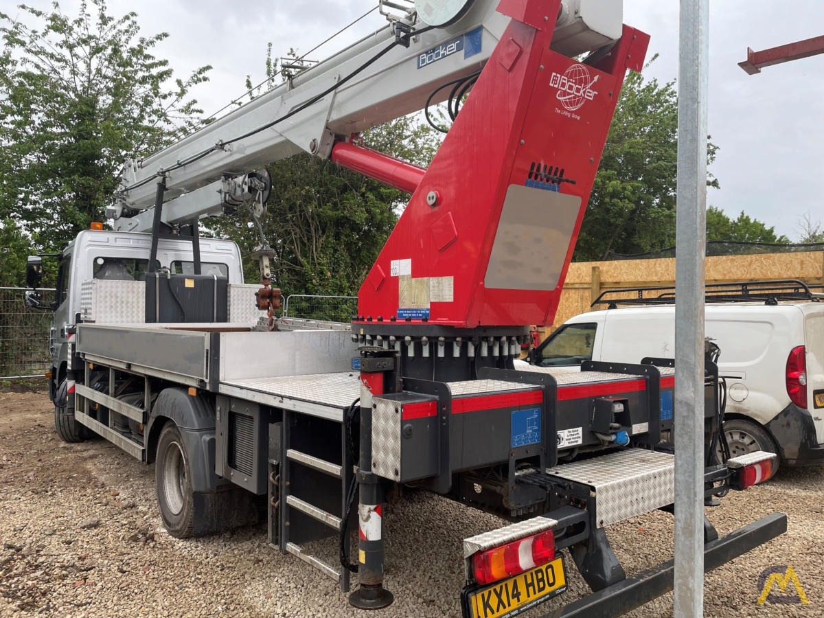 Bocker AK 36/4000 Telescopic Boom Truck Crane on Mercedes Atego 1218 2