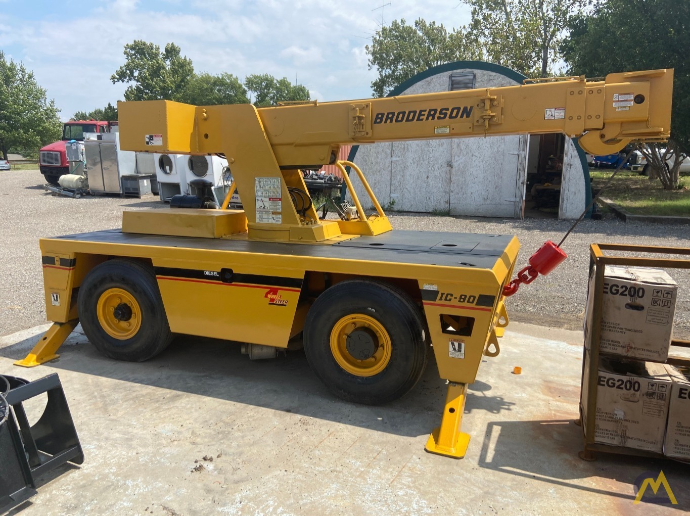 Broderson IC-80-2H 9-ton Carry Deck Industrial Crane 2