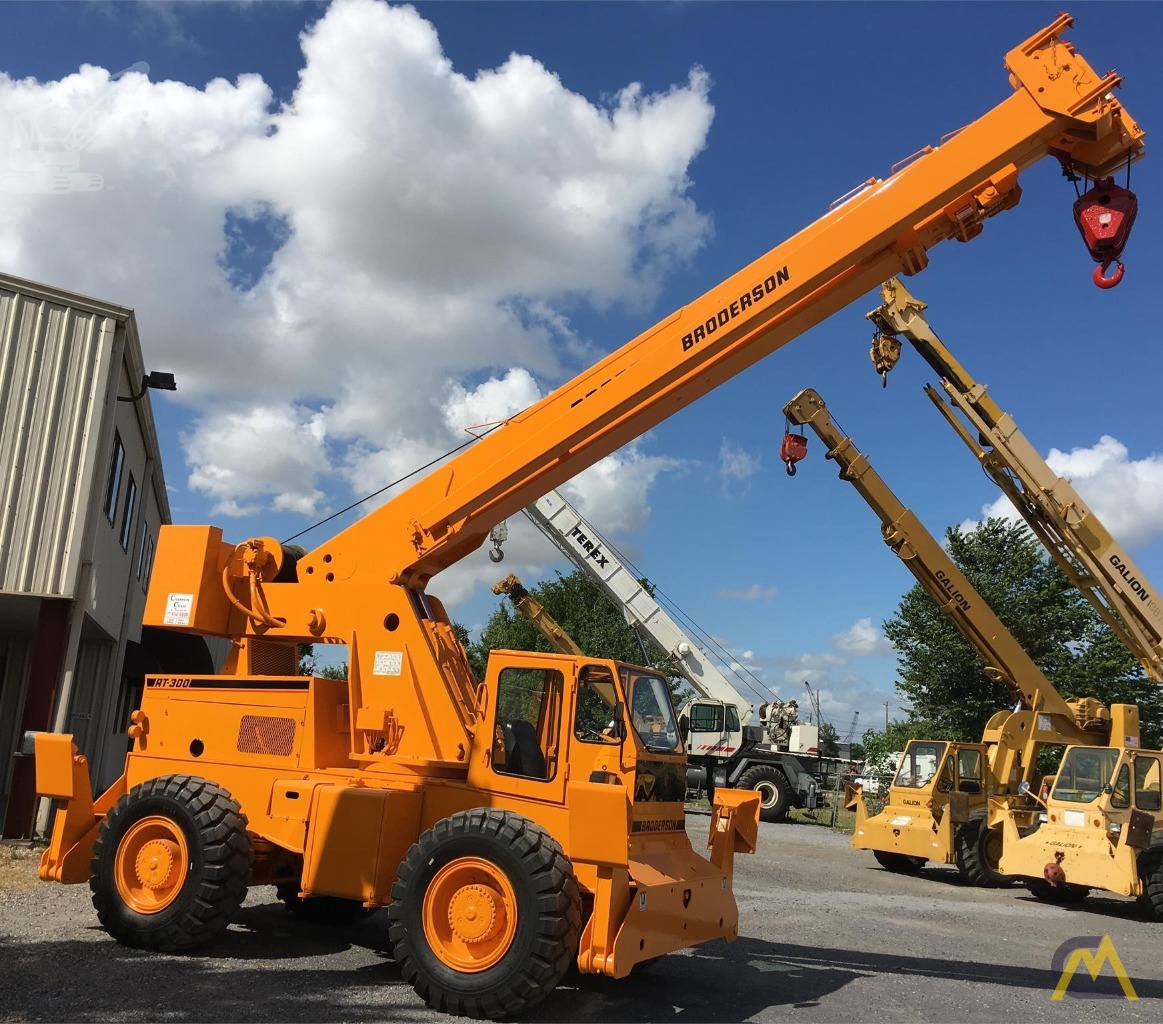 Broderson RT-300-2C 15-Ton Down Cab Rough Terrain Crane 1