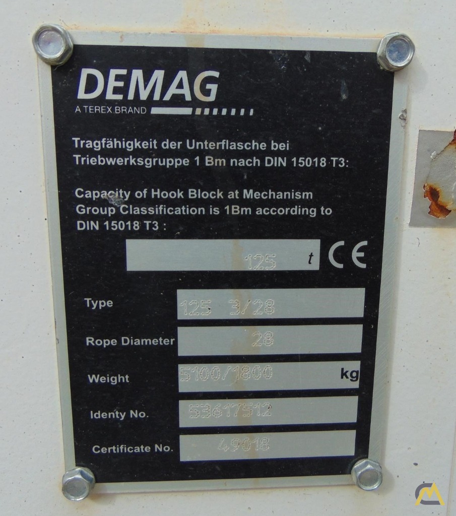 Demag (Tadano) CC 3800-1 715-Ton Lattice Boom Crawler Crane 35