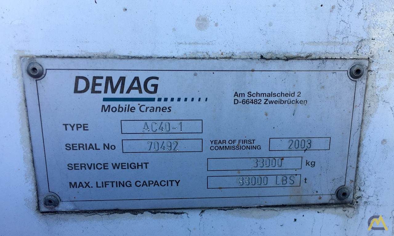 Demag AC 40-1 City 40-Ton All Terrain Cranes 6