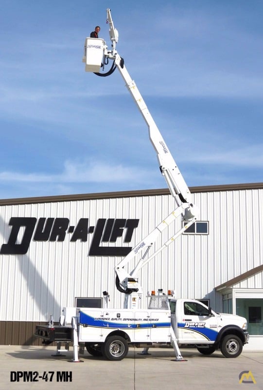 DurALift DPM247MH Material Handling Bucket Truck For Sale Aerial