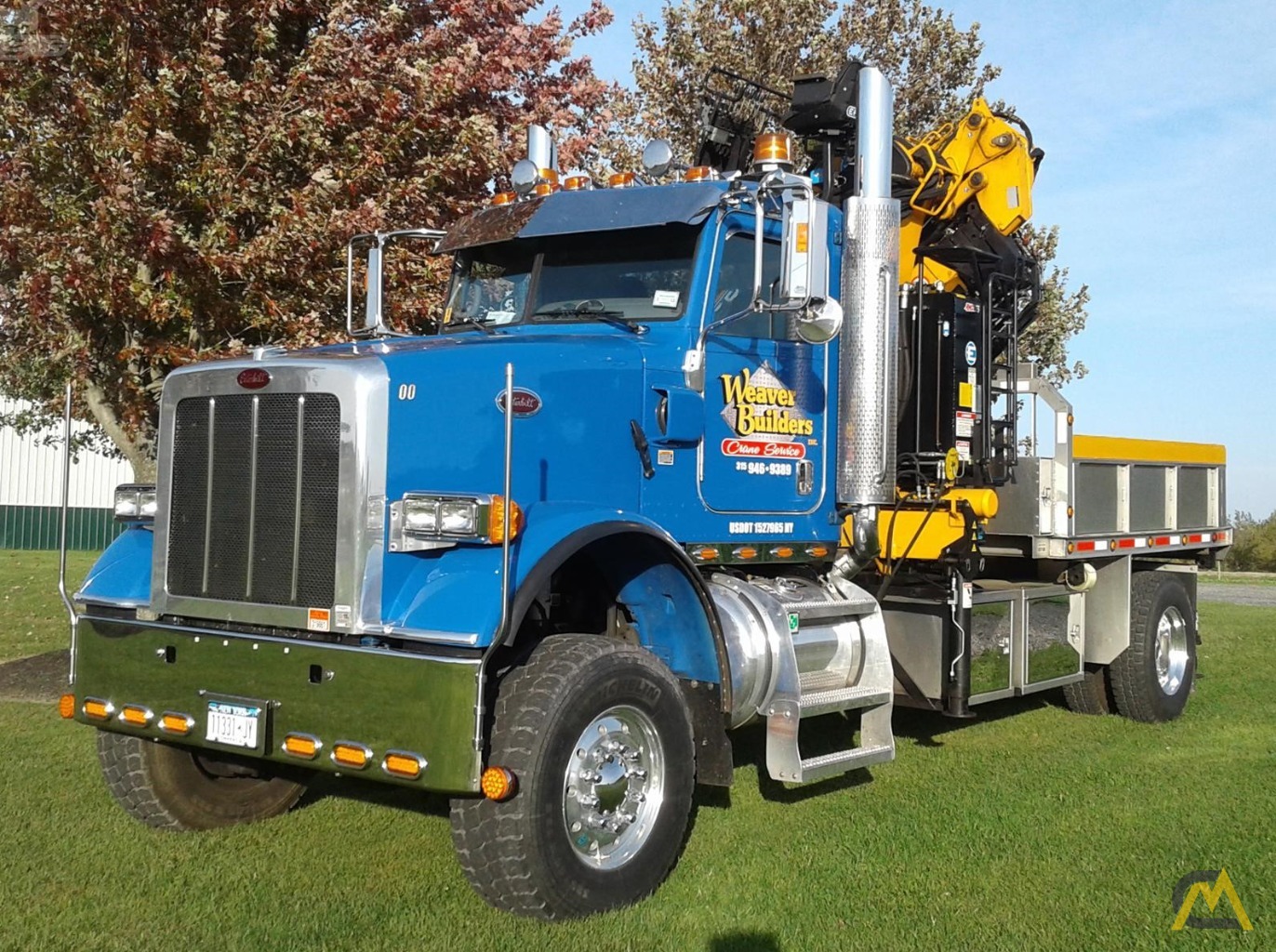 Effer 210 4S+ JIB 2S 7-ton Knuckleboom Crane on Peterbilt 365 0