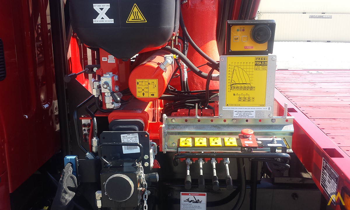 Fassi F110A.0.23 11.20-ton Articulating Knuckleboom Crane on FREIGHTLINER M2 106 9