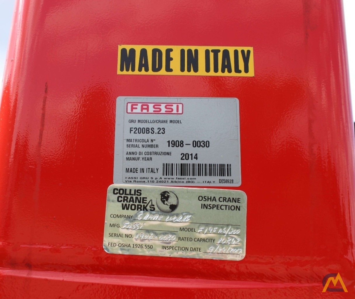 Fassi F195AS 20.33-Ton Knuckle Boom Articulating Crane 6