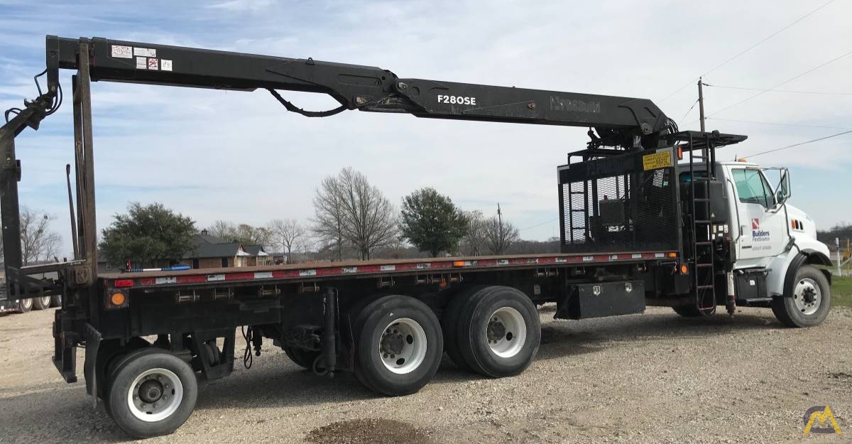 Fassi F280SE.22 3.45-Ton Drywall Pallet Fork Loading Crane on Sterling LT9513 1