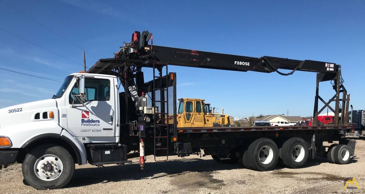 Fassi F280SE.22 3.45-Ton Drywall Pallet Fork Loading Crane on Sterling LT9513 0