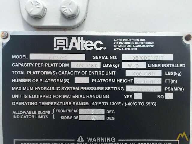 Altec AT37G 42' Articulating Telescopic Boom Aerial Bucket Truck 20