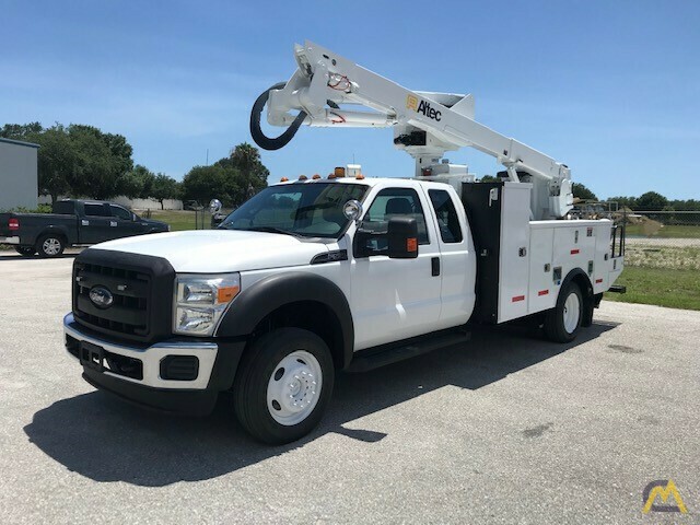 Altec AT40G 45' Articulating Telescopic Boom Bucket Truck on 2012 Ford F550 4x4 Extended Cab 0
