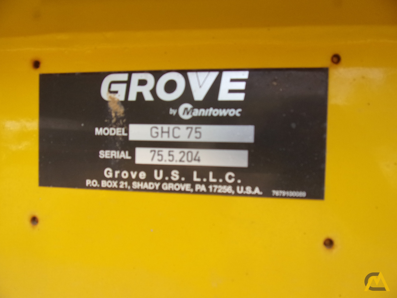 Grove GHC75 75-Ton Telescopic Crawler Crane 9