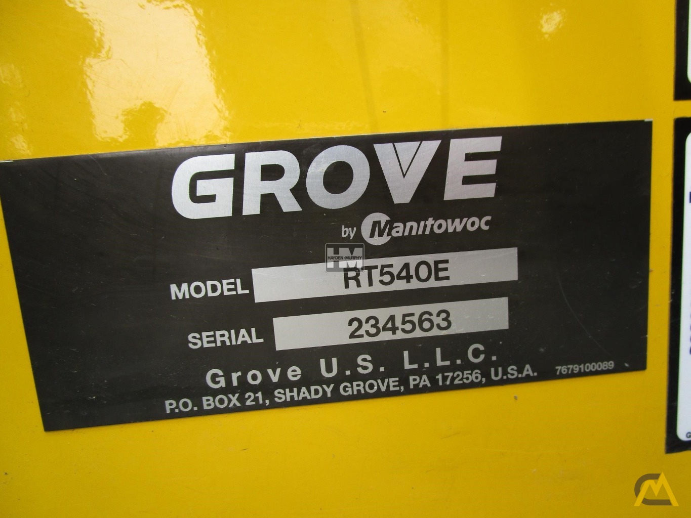 Grove RT540E 40-Ton Rough Terrain Crane 48