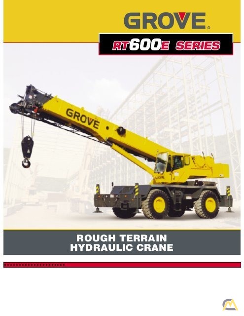 Grove RT600E 50-ton Rough Terrain Crane (Salvage) 0