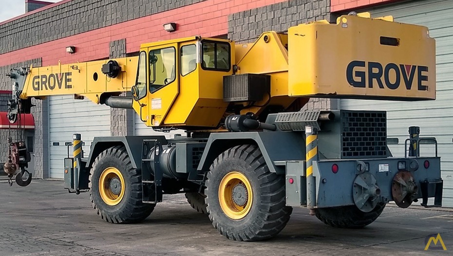 Grove RT600E 50Ton Rough Terrain Crane For Sale Hoists & Material
