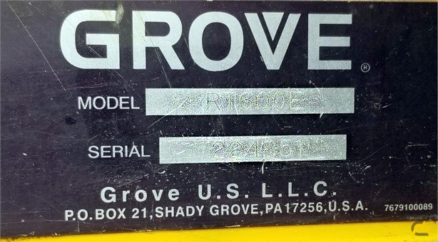 Grove RT600E 50-ton Rough Terrain Crane 7