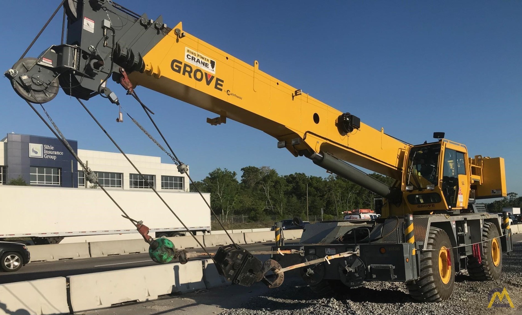 Grove RT600E 50Ton Rough Terrain Crane For Sale Hoists & Material