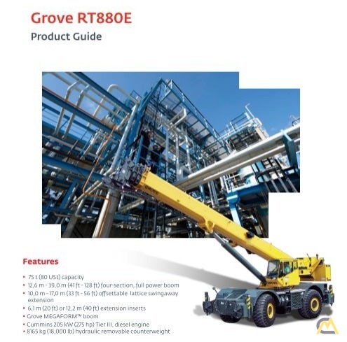 Grove RT880E 80-ton Rough Terrain Crane 0