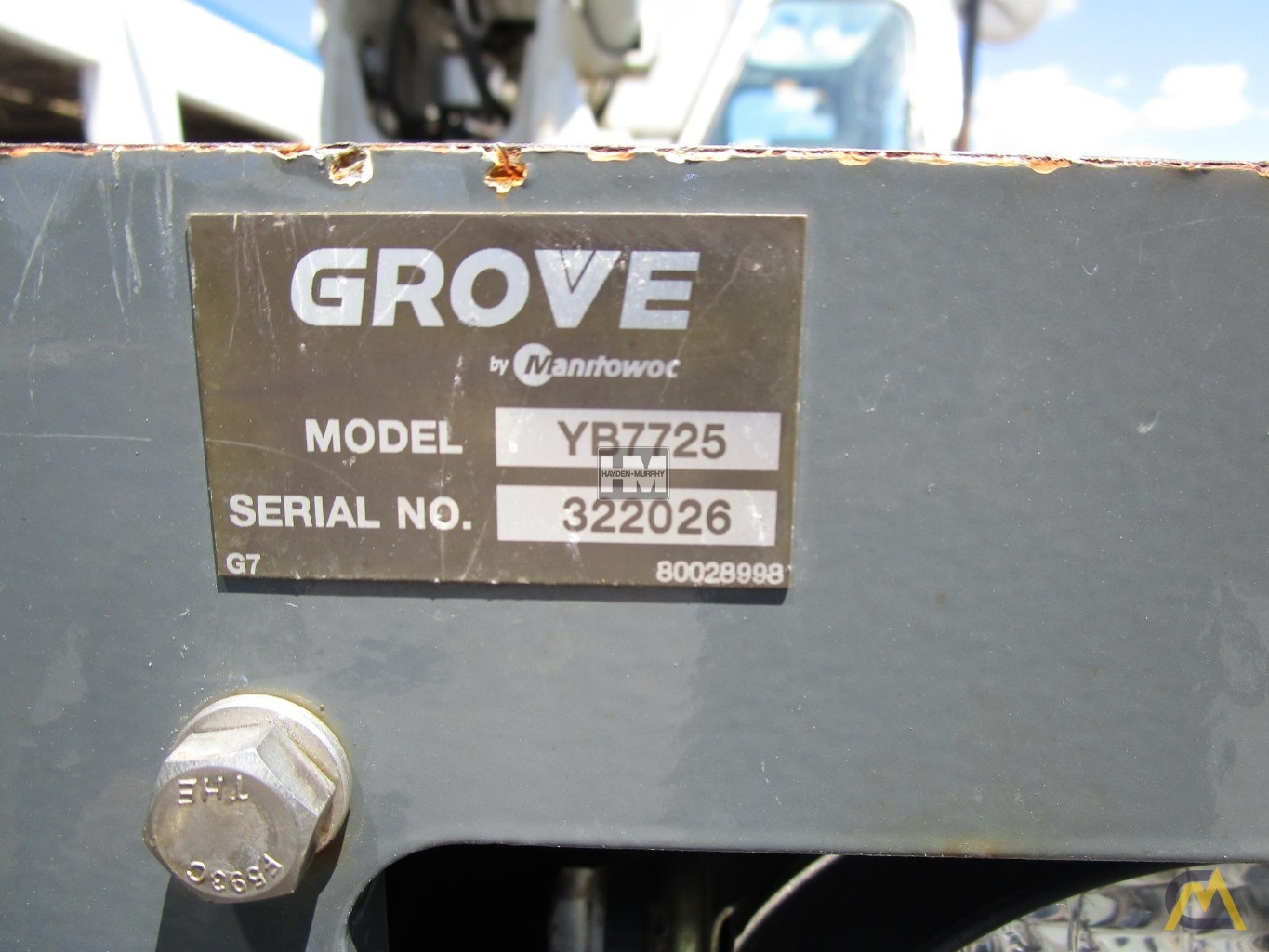 Grove YB7725 25-Ton Carry Deck Crane 28