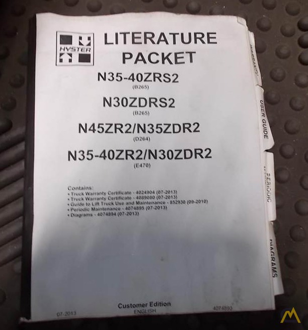 Hyster N35ZRS2 Forklift 9