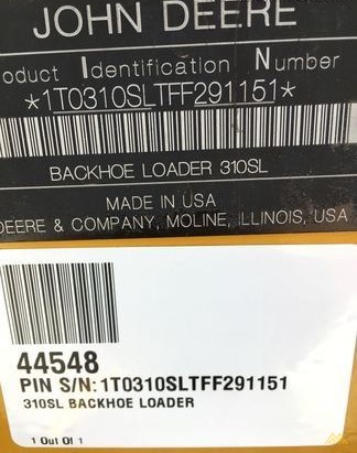 John Deere 310SL Backhoe Loader 3