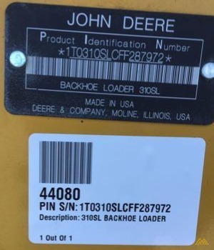 John Deere 310SL Backhoe Loader 2