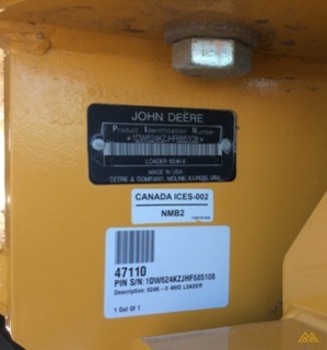 John Deere 624K-II Loader 2