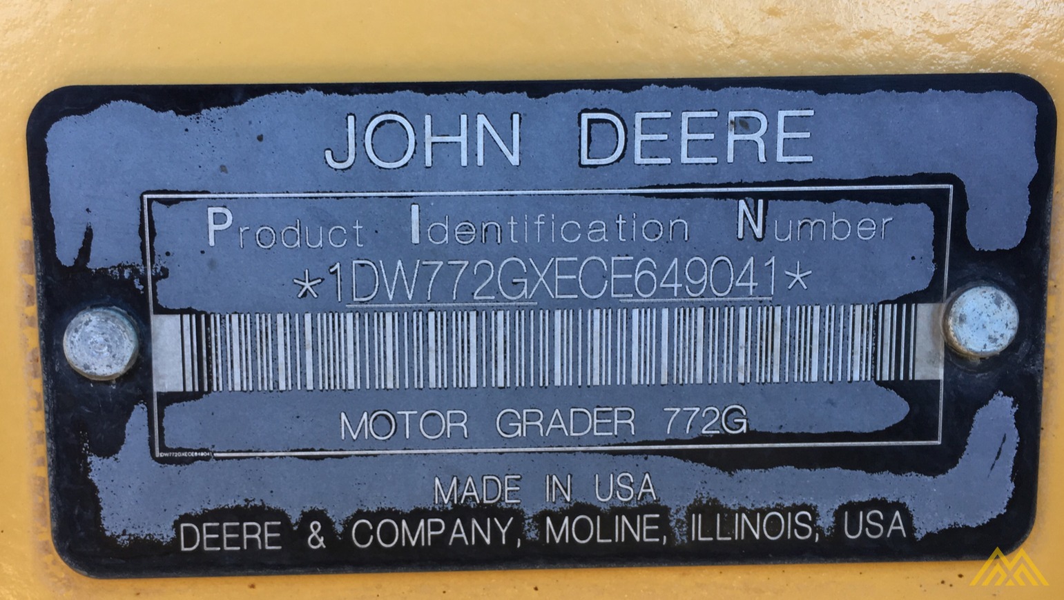John Deere 772G Motor Grader 1