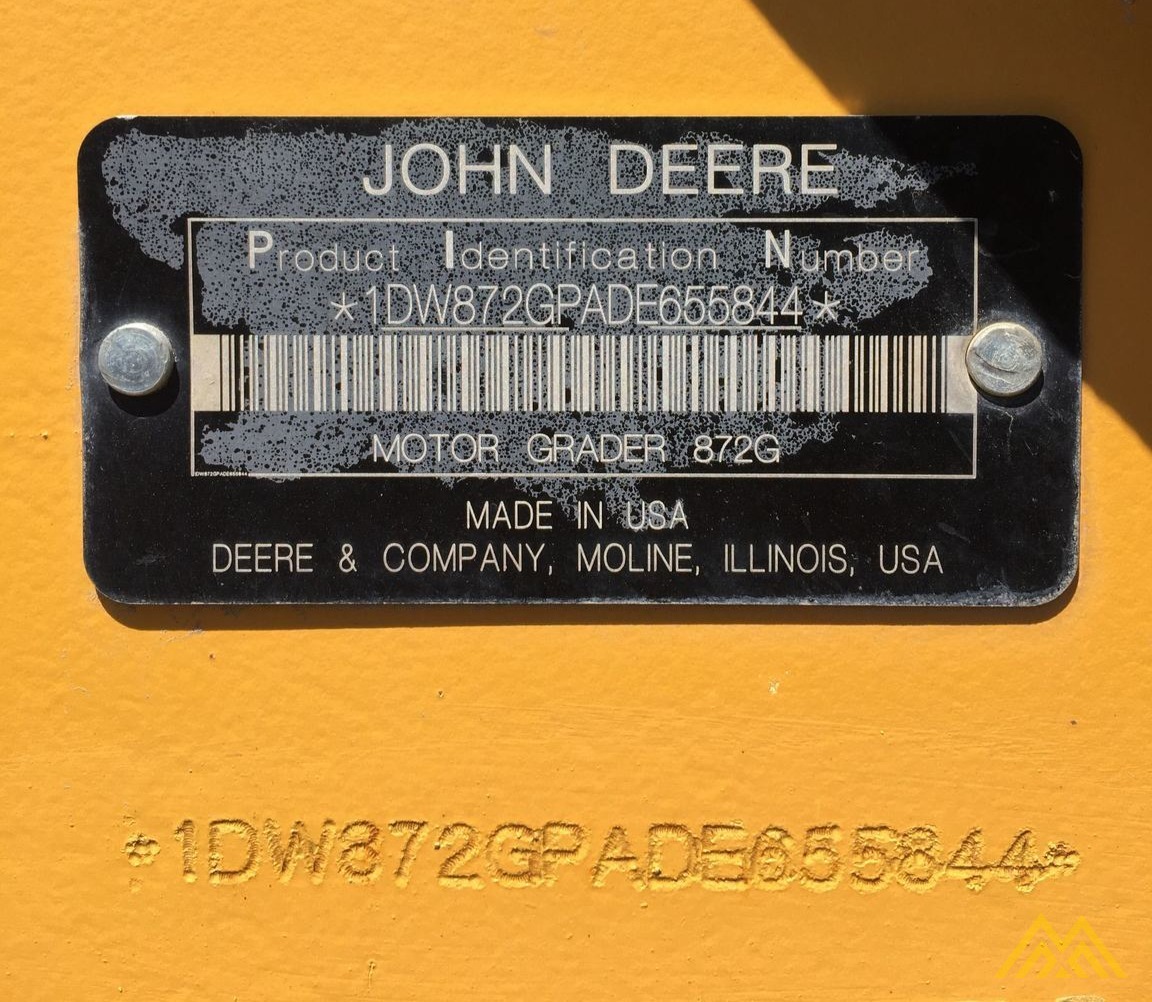 John Deere 872GP Motor Grader 1