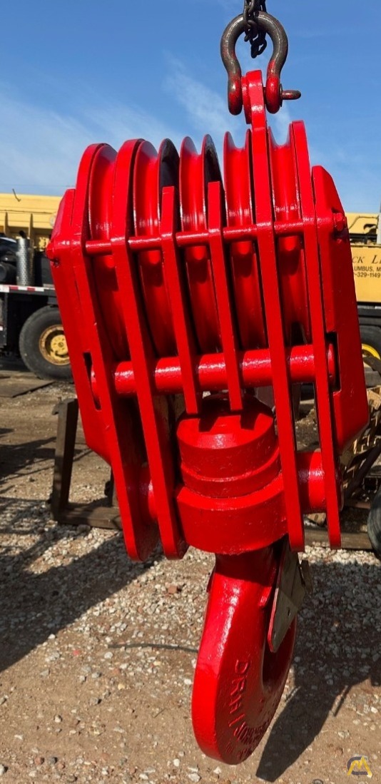 (5) Sheave Johnson 140-ton 1.1/8th Inch Wire Rope Hook Block 2