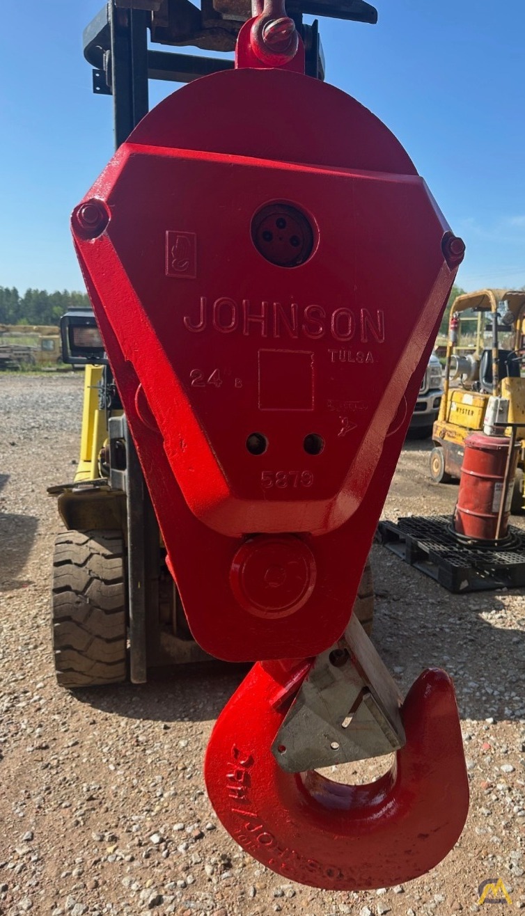 (5) Sheave Johnson 140-ton 1.1/8th Inch Wire Rope Hook Block 5