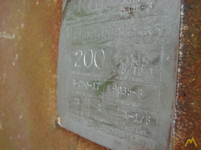 Johnson R250-17, 250 Ton (200 Ton Rated) Clevis Block accommodates 1 1/8 3
