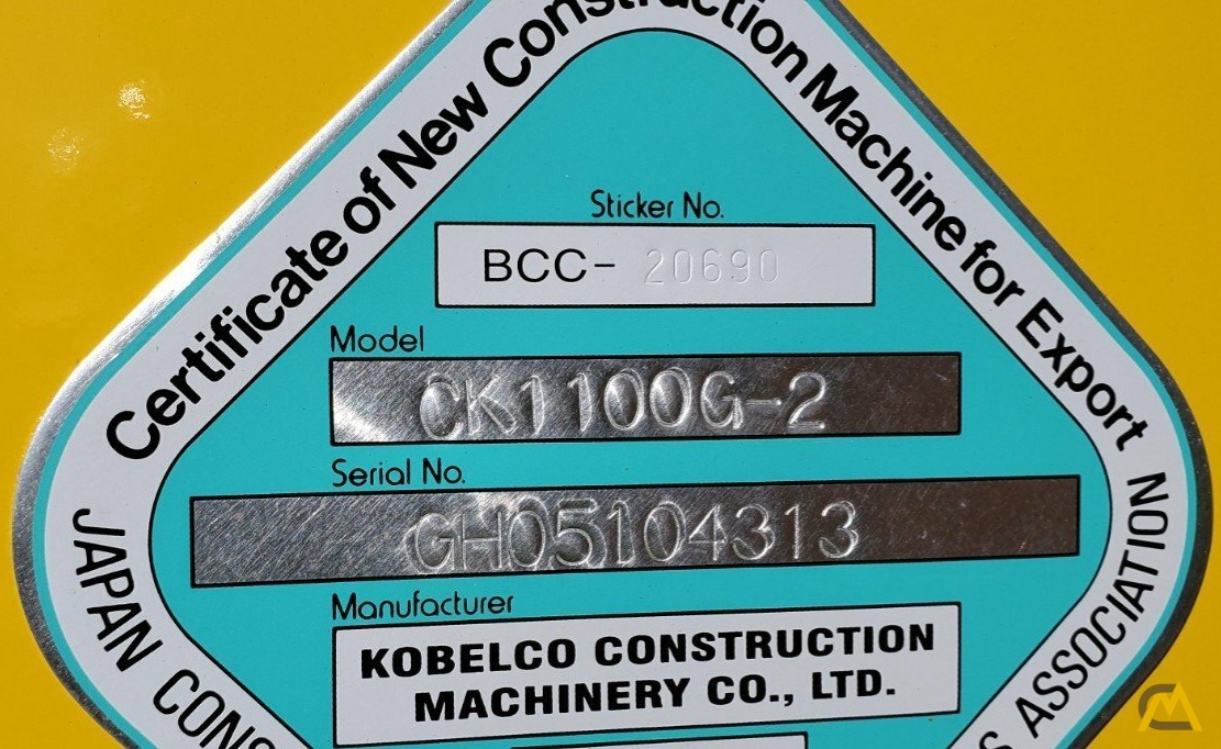 Kobelco CK1100G 110-ton Lattice Boom Crawler Crane 3