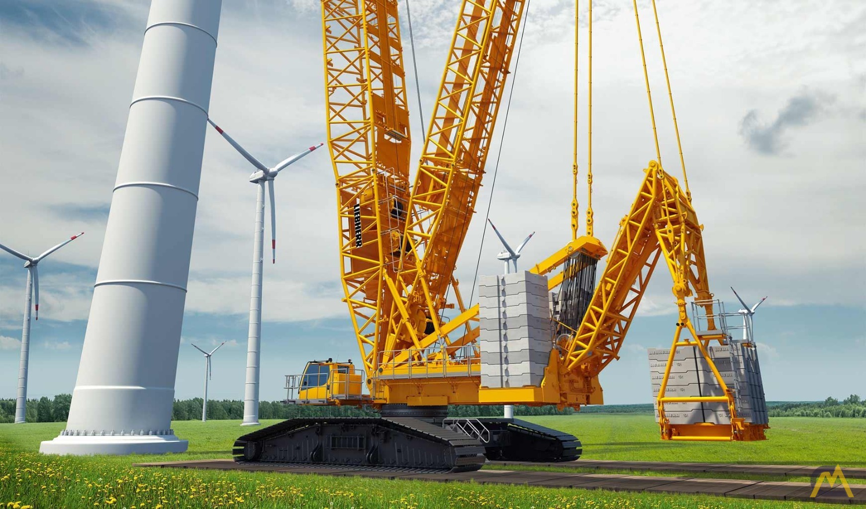 Liebherr LR 1300.1 SX Heavy Lift Lattice Boom Crawler Crane 1