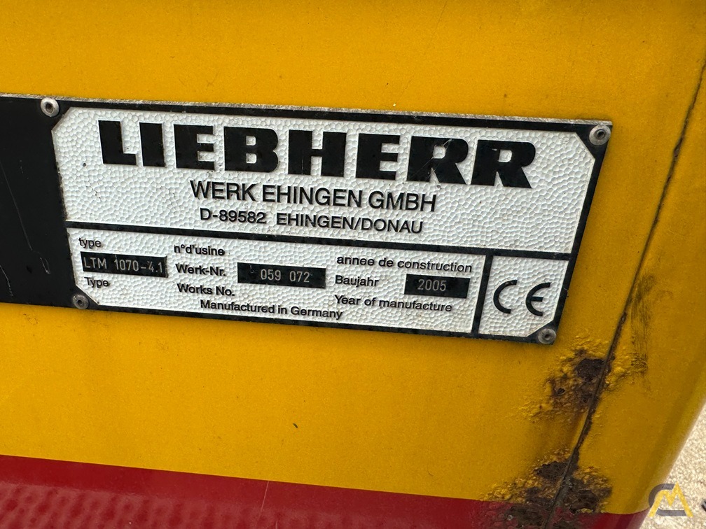 Liebherr LTM 1070-4.1 All Terrain Crane 19