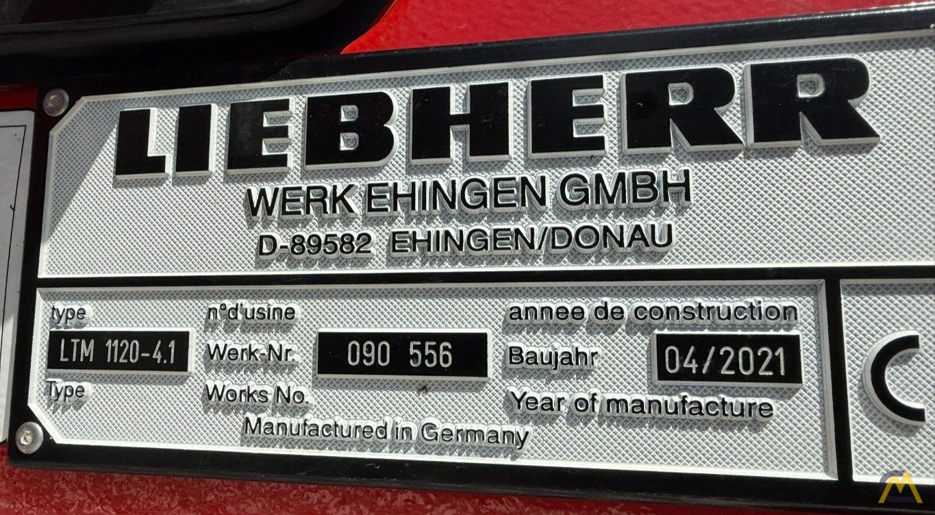 Liebherr LTM 1120-4.1 | hydraulic folding jib | very low mileage - Like New 8