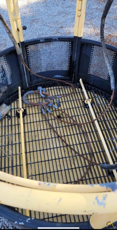 SOLD Lifting Technologies 1,200 lbs. Capacity Hanging Round Crane Man Basket 3