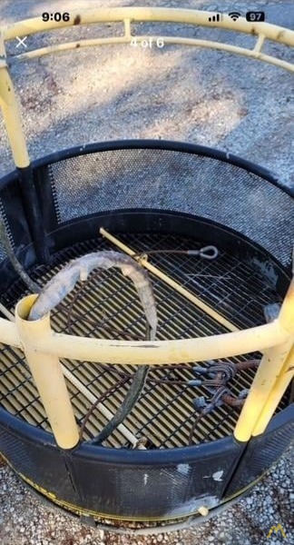 SOLD Lifting Technologies 1,200 lbs. Capacity Hanging Round Crane Man Basket 2