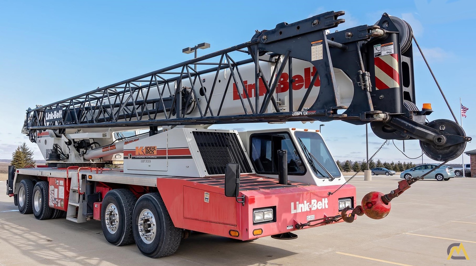 LinkBelt HTC8690 90Ton Hydraulic Truck Crane For Sale Hoists