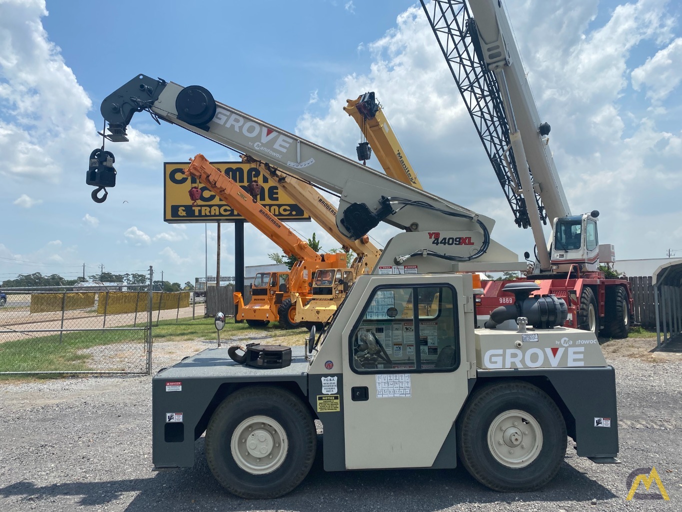 Low Hour Grove YB4409XL 8.5-Ton Carry Deck Crane 1