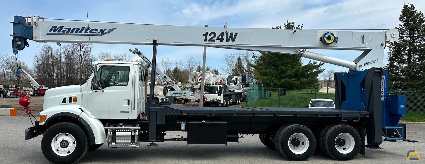 Manitext 124WL Wireline Standup Boom Truck Crane on Sterling LT2500 4