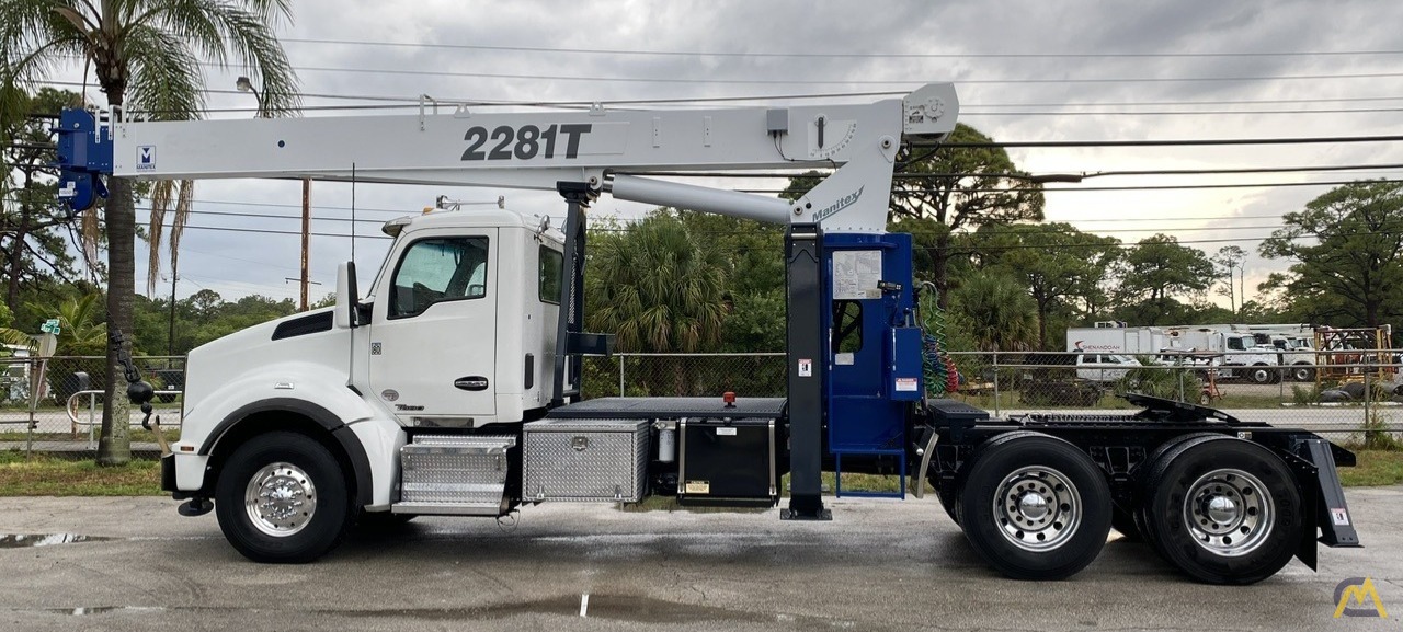 Manitex 2281T Tractor Mount Boom Truck on Kenworth T880 3