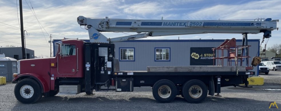 Manitex 2592 25-ton Boom Truck Crane on Peterbilt 357 6