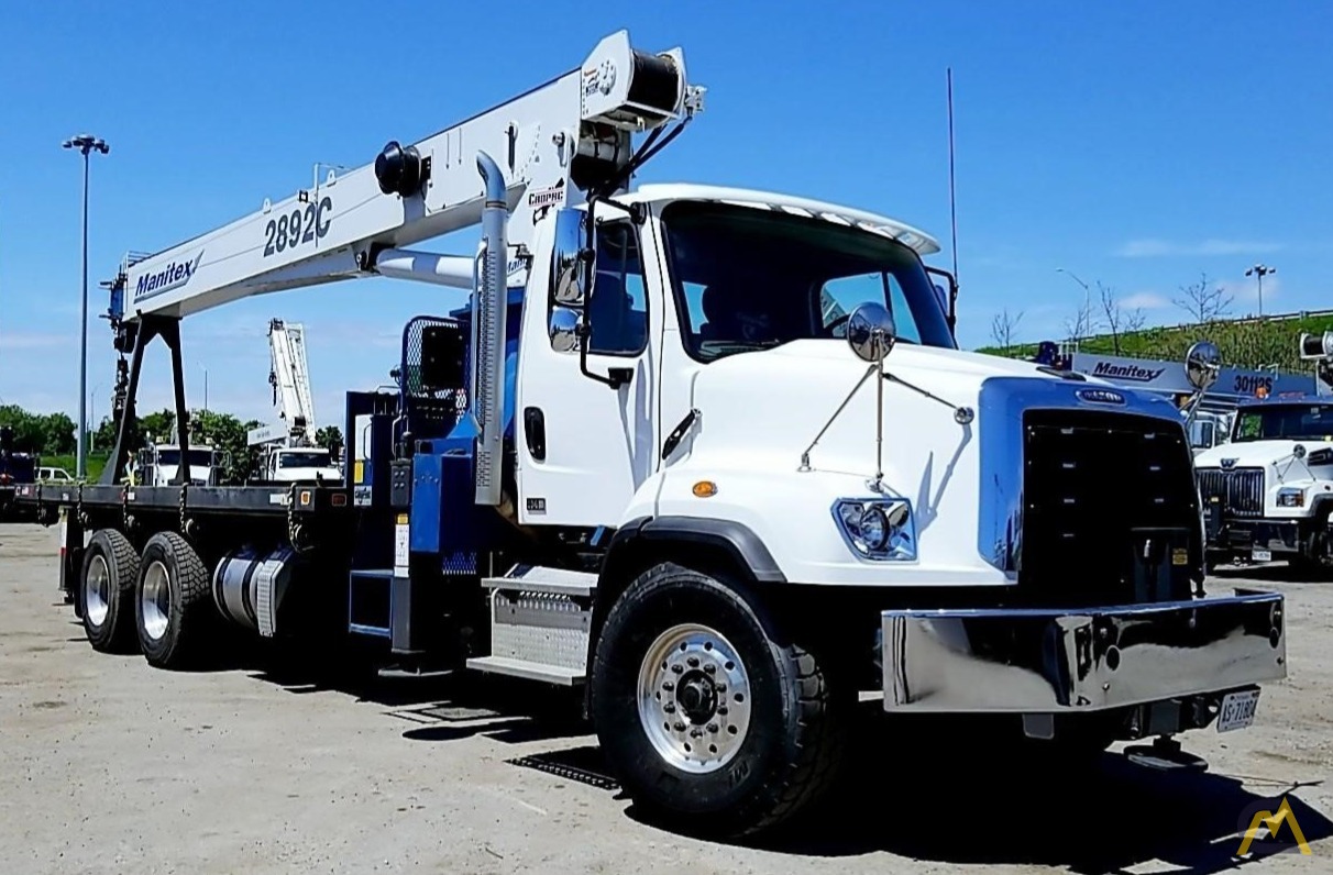 Manitex 2892C 28-Ton Boom Truck Crane on Kenworth T800 For