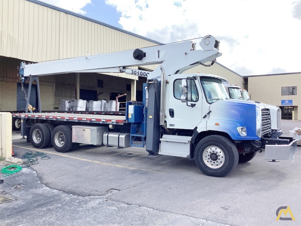 Manitex 30100C 30-Ton Boom Truck Crane Mounted on Freightliner 108SD 6