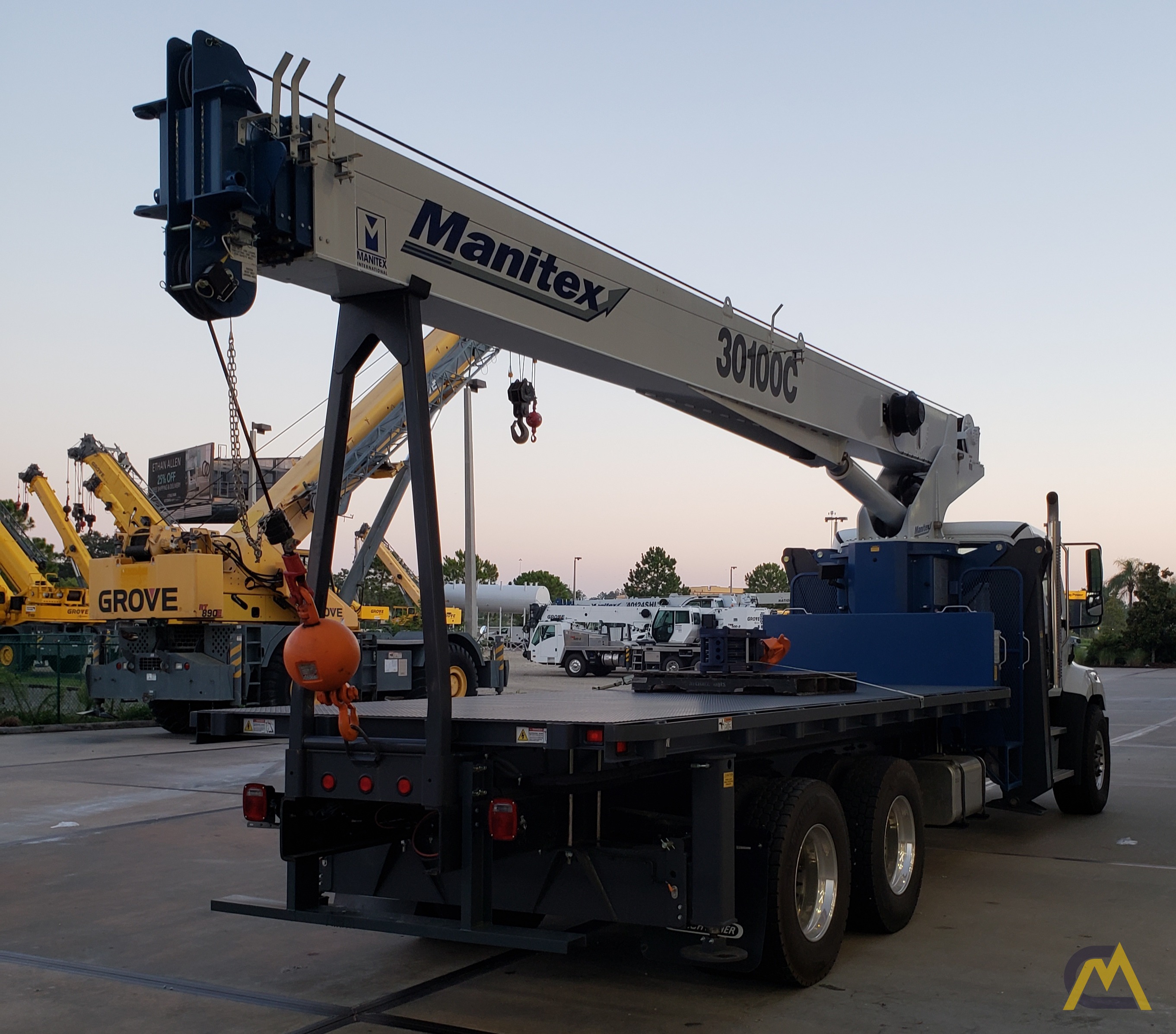 Manitex 30100C 30-Ton Boom Truck Crane on Freightliner 108SD 1