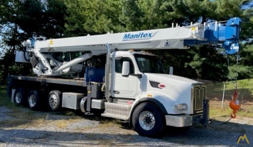 Manitex 40-ton TC40124SHL 40-ton Boom Truck Crane on Peterbilt 567 2